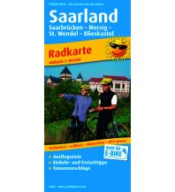 Radkarten Frankreich Saarland 1:100.000 KOMPASS freytag & berndt
