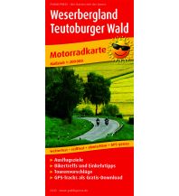 Motorradkarten Deutschland Weserbergland - Teutoburger Wald, Motorradkarte 1:200.000 KOMPASS freytag & berndt