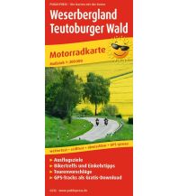 Motorradkarten Deutschland Weserbergland - Teutoburger Wald, Motorradkarte 1:200.000 KOMPASS freytag & berndt