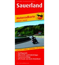 Motorradkarten Deutschland Sauerland, Motorradkarte 1:150.000 KOMPASS freytag & berndt