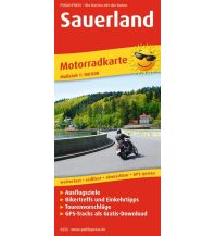 Motorradkarten Deutschland Sauerland, Motorradkarte 1:150.000 KOMPASS freytag & berndt