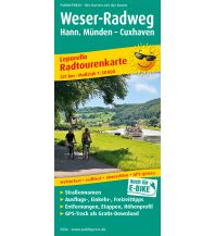 Radkarten Deutschland Weser-Radweg, Radtourenkarte 1:50.000 Freytag-Berndt und ARTARIA