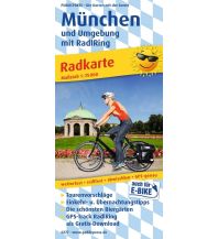 Radkarten Deutschland München und Umgebung mit RadlRing, Radkarte 1:75.000 KOMPASS freytag & berndt