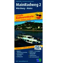 Radkarten Deutschland MainRadweg 2, Würzburg - Mainz, Radtourenkarte 1:50.000 KOMPASS freytag & berndt