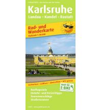 Wanderkarten Deutschland Karlsruhe, Rad- und Wanderkarte 1:50.000 KOMPASS freytag & berndt