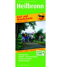 Radkarten Deutschland Heilbronn, Rad- und Wanderkarte 1:50.000 KOMPASS freytag & berndt