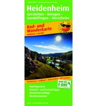 Radkarten Deutschland Heidenheim, Rad- und Wanderkarte 1:60.000 KOMPASS freytag & berndt