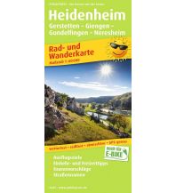 Radkarten Deutschland Heidenheim, Rad- und Wanderkarte 1:60.000 KOMPASS freytag & berndt