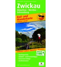 Radkarten Deutschland Zwickau, Rad- und Wanderkarte 1:50.000 KOMPASS freytag & berndt