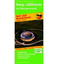 Radkarten Deutschland Burg, Lübbenau im Oberspreewald, Rad- und Wanderkarte 1:25.000 KOMPASS freytag & berndt