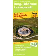 Radkarten Deutschland Burg, Lübbenau im Oberspreewald, Rad- und Wanderkarte 1:25.000 KOMPASS freytag & berndt