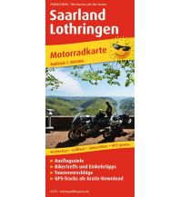 Motorcycle Maps France Saarland - Lothringen, Motorradkarte 1:200.000 Freytag-Berndt und ARTARIA