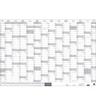 Calendars Mega-Posterplaner, silber 2026 Athesia Kalenderverlag