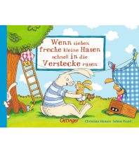 Wenn sieben freche kleine Hasen schnell in die Verstecke rasen Verlag Friedrich Oetinger