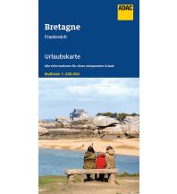 ADAC Urlaubskarte F Bretagne 1:200 000 ADAC Verlag