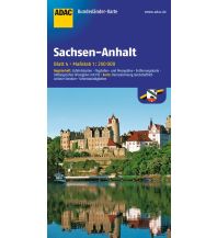 Straßenkarten Deutschland ADAC BundesländerKarte Deutschland Blatt 4 Sachsen-Anhalt 1:250 000 ADAC Verlag