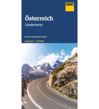 Road Maps ADAC Länderkarte Österreich 1:300.000 ADAC Verlag