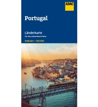 Straßenkarten Portugal ADAC Länderkarte Portugal 1:300.000 ADAC Verlag