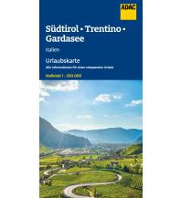 Straßenkarten Italien ADAC Urlaubskarte Südtirol, Trentino, Gardasee 1:200.000 ADAC Verlag