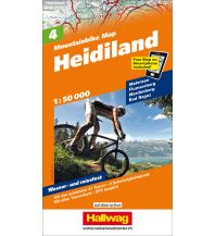 Radkarten Schweiz Heidiland Mountainbike-Karte Nr. 4, 1:50 000 Hallwag Verlag