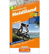 Radkarten Schweiz Heidiland Mountainbike-Karte Nr. 4, 1:50 000 Hallwag Verlag