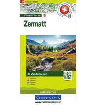 Wanderkarten Schweiz & FL Zermatt Nr. 13 Touren-Wanderkarte 1:50 000 Hallwag Kümmerly+Frey AG