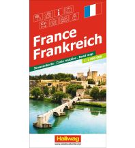 Straßenkarten Frankreich Frankreich Strassenkarte 1:1.000.000 Hallwag Verlag