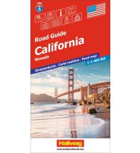 Straßenkarten California, Nevada Strassenkarte 1:1 Mio., Road Guide Nr. 5 Hallwag Verlag