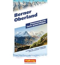 Straßenkarten Schweiz Hallwag Panoramakarte Berner Oberland Hallwag Verlag