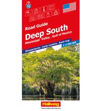 Straßenkarten Nord- und Mittelamerika Hallwag Strassenkarte USA, Deep South 1:1 Mio. Hallwag Verlag