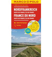 MARCO POLO Karte Frankreich Hauts-de-France, Île-de-France 1:250 000 Mairs Geographischer Verlag Kurt Mair GmbH. & Co.