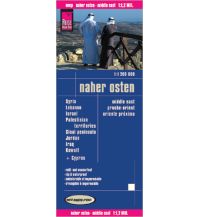 Straßenkarten Naher Osten Reise Know-How Landkarte Naher Osten  (1:1.200.000): Syrien, Libanon, Israel, Sinai Halbinsel, Jordanien, Irak, Kuwait Reise Know-How