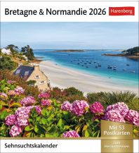Kalender Bretagne & Normandie Sehnsuchtskalender 2026 - Wochenkalender mit 53 Postkarten Harenberg Kommunikation Verlags- und Medien GmbH & Co. KG