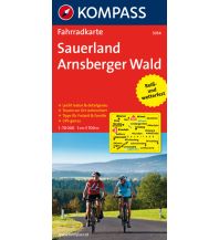 Radkarten Deutschland Radkarte Sauerland - Arnsberger Wald Kompass-Karten GmbH