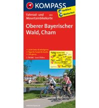 Radkarten Deutschland Radkarte Oberer Bayerischer Wald - Cham Kompass-Karten GmbH