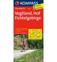 Radkarten Deutschland Radkarte Vogtland - Hof - Fichtelgebirge Kompass-Karten GmbH