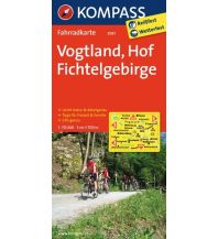 Cycling Maps Germany Radkarte Vogtland - Hof - Fichtelgebirge Kompass-Karten GmbH