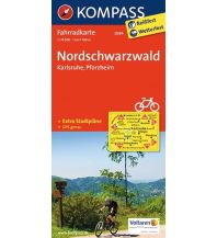 Cycling Maps Germany Radkarte Nordschwarzwald - Karlsruhe - Pforzheim Kompass-Karten GmbH
