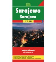 Stadtpläne Sarajewo, Stadtplan 1:17.500 KOMPASS freytag & berndt
