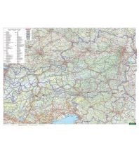 Poster and Wall Maps Wandkarte: Österreich physisch 1:500.000 Freytag-Berndt und Artaria