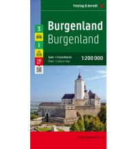 f&b Straßenkarten 
Burgenland, Autokarte 1:200.000, freytag & berndt Freytag-Berndt und ARTARIA