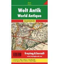 Poster and Wall Maps Wandkarte-Metallbestäbt: Welt antik, Karte von John Speed 1651 Freytag-Berndt und Artaria
