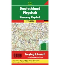 Straßenkarten Deutschland Wandkarte: Deutschland physisch 1:700.000 KOMPASS freytag & berndt