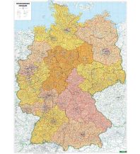 Poster und Wandkarten Wandkarte: Deutschland Postleitzahlen 1:700.000 KOMPASS freytag & berndt