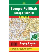 Poster and Wall Maps Wandkarte: Europa politisch 1:3.500.000, Poster Freytag-Berndt und Artaria