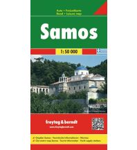 Straßenkarten Griechenland Samos, Autokarte 1:50.000, freytag & berndt KOMPASS freytag & berndt