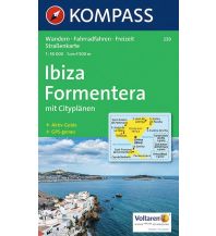 Wanderkarten Spanien Ibiza /Formentera KOMPASS freytag & berndt