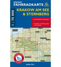 Radkarten Deutschland Grünes Herz Pocket-Fahrradkarte Krakow am See & Sternberg 1:75.000 grünes herz - verlag für tourismus Dr. Lutz Gebhardt