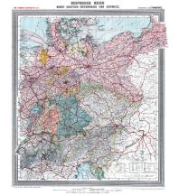 General-Karte Deutsches Reich - DEUTSCHLAND - um 1903 [gerollt] Rockstuhl Harald