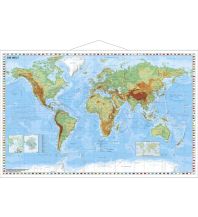 Weltkarten Weltkarte physisch mit Metallleisten 1:46.000.000 Stiefel GmbH
